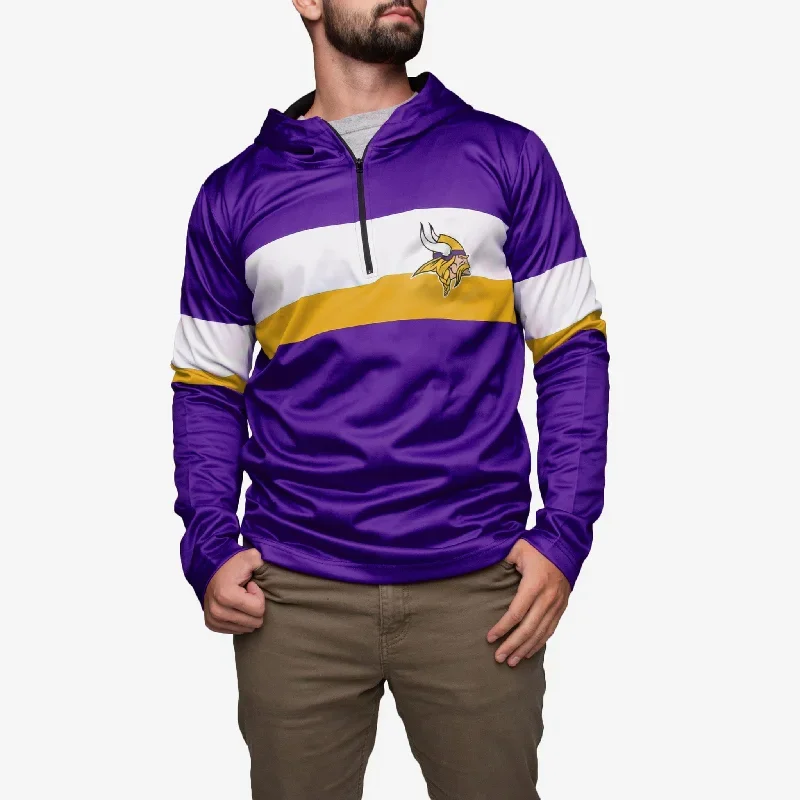 Minnesota Vikings Quarter Zip Hoodie