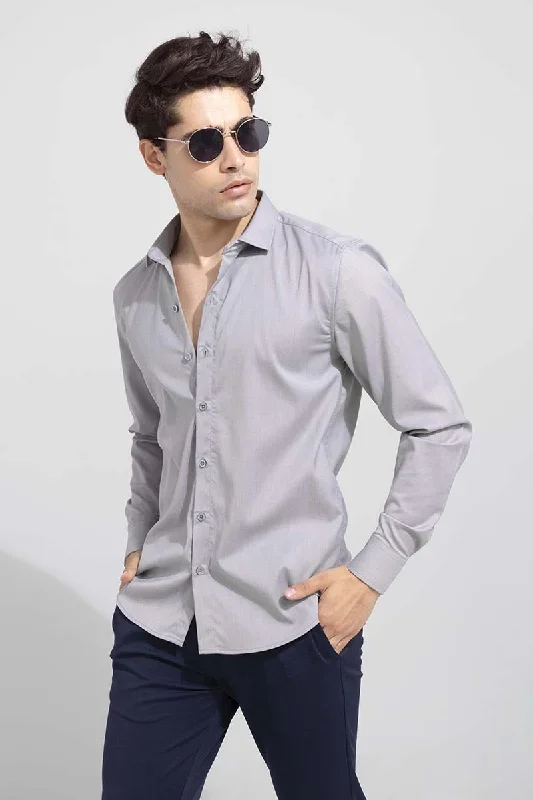 Mist Grey Melange Shirt