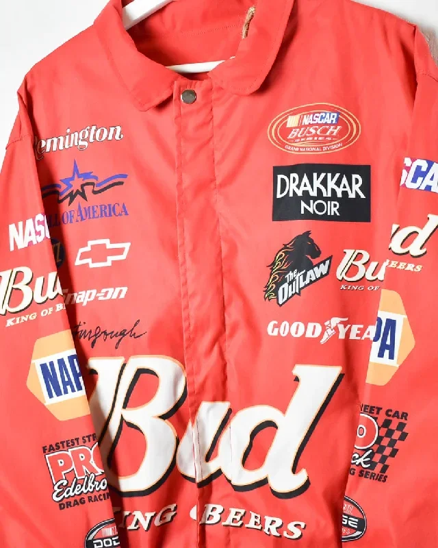 nascar-budweiser-racing-coach-jacket-small-f3907