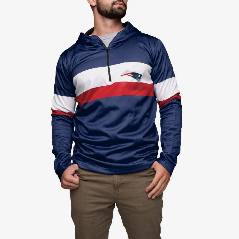 New England Patriots Quarter Zip Hoodie