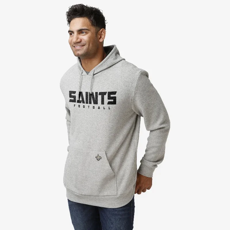 New Orleans Saints Gray Woven Hoodie