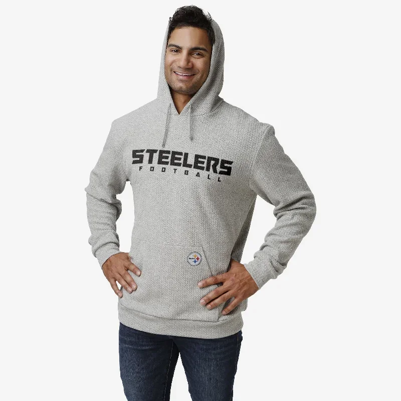 Pittsburgh Steelers Gray Woven Hoodie