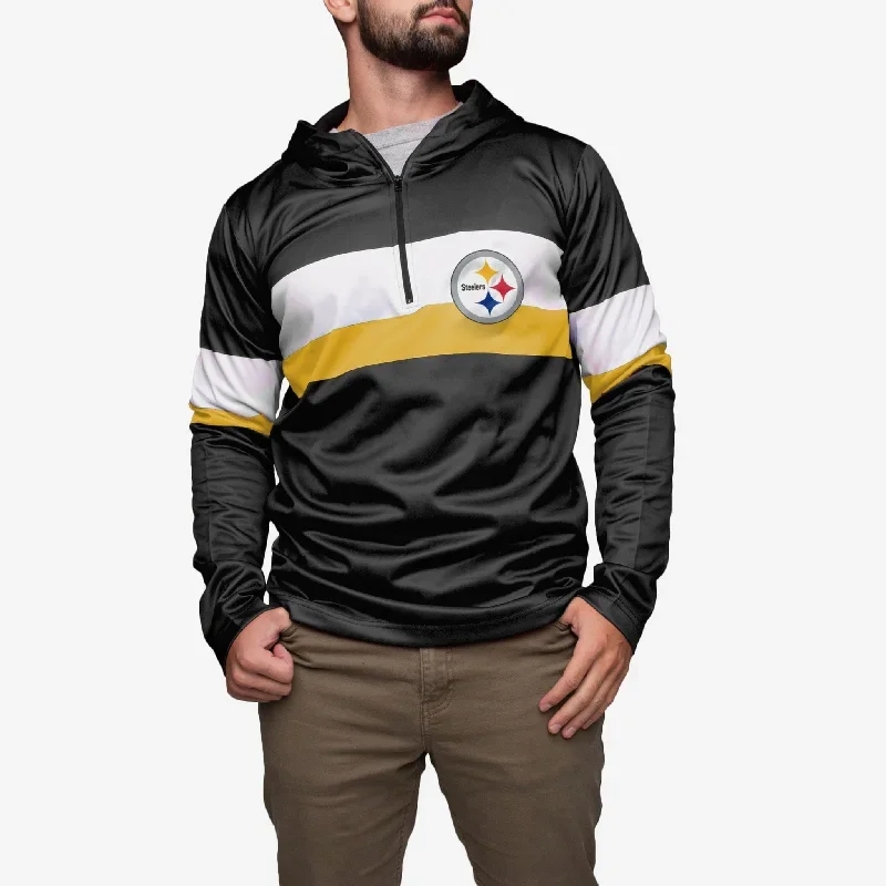 Pittsburgh Steelers Quarter Zip Hoodie