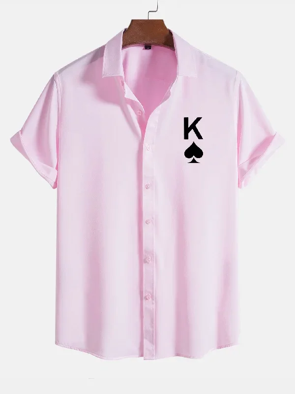 Poker Spades Graphic Print Shirts