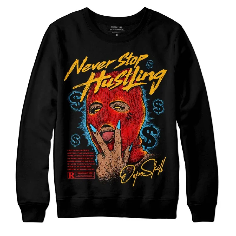 Red Collection DopeSkill Sweatshirt Never Stop Hustling Graphic