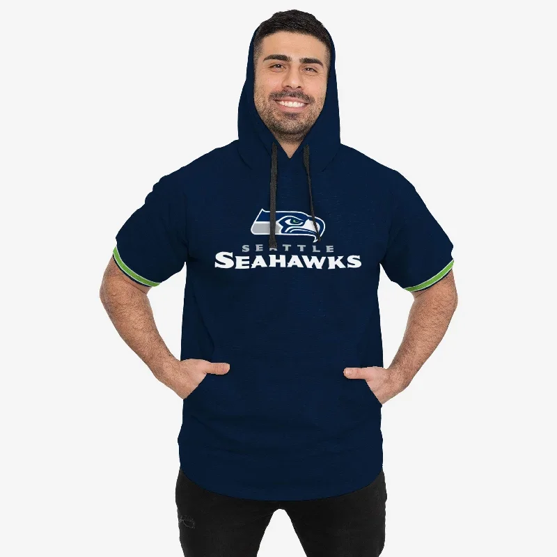 Seattle Seahawks Short Sleeve Hoodie