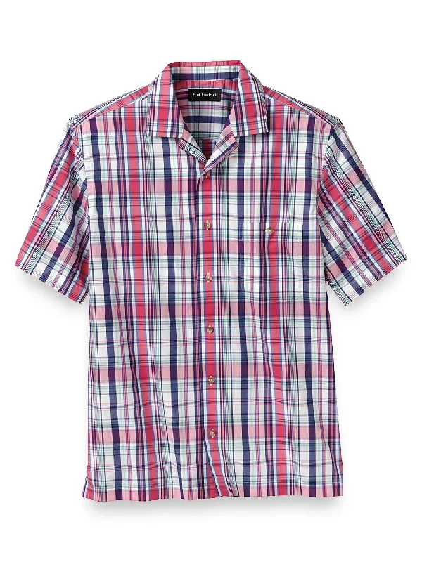 Cotton Plaid Print Casual Shirt