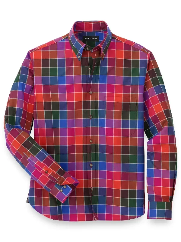 Cotton Buffalo Plaid Casual Shirt