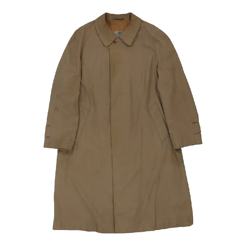 Aquascutum Trench Coat - XL Brown Cotton