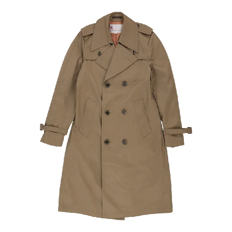 Impulse Trench Coat - Large Beige Cotton Blend