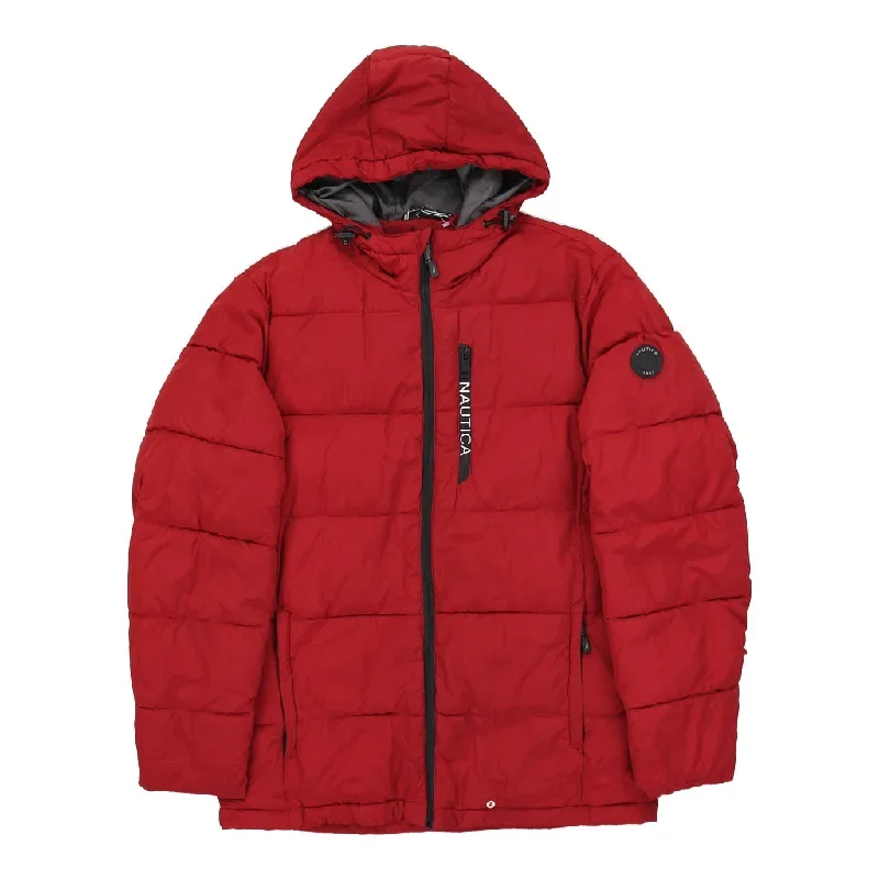 Nautica Coat - Small Red Polyester