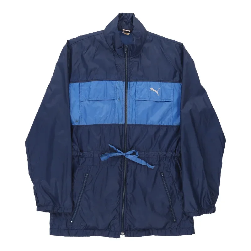 Vintage Puma Coat - Medium Blue Nylon