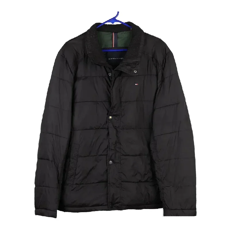 Tommy Hilfiger Coat - Large Black Nylon