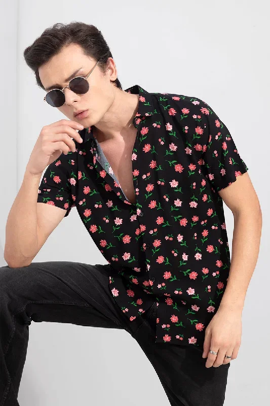 Woods Rose Black Shirt